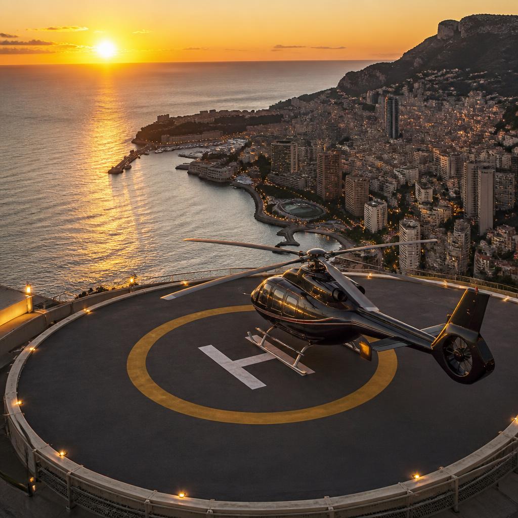 Transferts en hélicoptère privés sur la Côte d'Azur